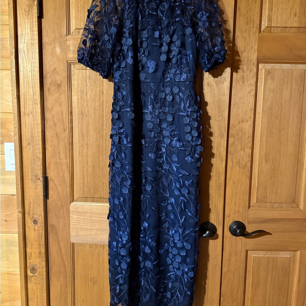 Maggy London Midnight Blue Lace Dress